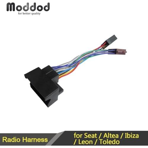 Car ISO Wiring Harness for Seat Altea Ibiza Leon Toledo Radio Wire Cable Adaptor Connector Plug