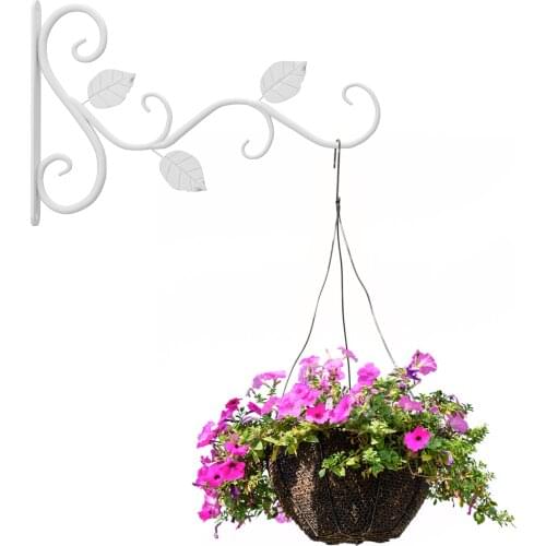 1PC Hanging Plants Bracket European Style Wall Planter Hooks Flower Pot Iron Lanterns Hanger for Garden Outdoor Indoor Patio