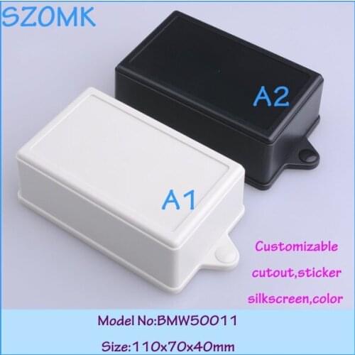 10 pcs/lot free shipping china outlet store junction box enclosure desktop 110x70x40mm plastic electronic case