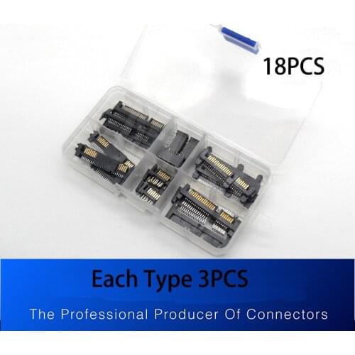 28PCS/Box SATA7P+15P public SATA interface socket SATA hard drive repair kit repair hard drive interface socket
