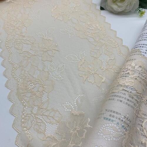 3y/lot 3 colors 23.5cm Pink Yellow Elastic Stretch Lace trim Clothes Skirt Hem Underwear Sewing Craft DIY Apparel Fabrics Lace