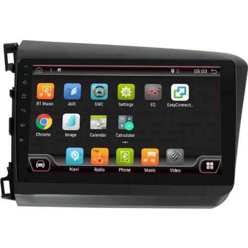 9" Android 9.0 Car Radio 8 Core For Honda Civic 2012-2015 Stereo Octa Core 4+64G PX6 Audio 4+32G Multimedia Player