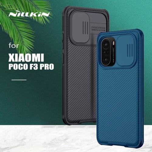 For Xiaomi Poco F3 Pro Case Nillkin CamShield Slide Camera Case Hard Frosted Shield Textured Cover for Xiaomi Poco F3 Pro Case