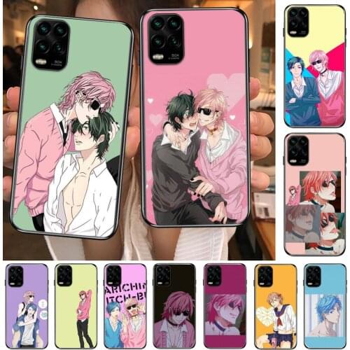 Yarichin Club anime cartoon Phone Case For XiaoMi Redmi Note 11 10 9S 8 7 6 5 A Pro T Y1 Anime Black Cover Silicone Back Pre sty