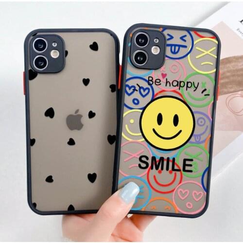 Flower Painted Case For iPhone 12 11 Pro Case Hard Cover iPhone 12 11 Pro Max Mini Bumper Apple XR X XS Max 6S 6 7 8 Plus SE2020