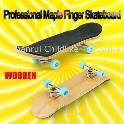 Wooden Fingerboard Professional Finger SkateBoard Wood Basic Fingerboars With Bearings Wheel Foam A Great Gift for Friends