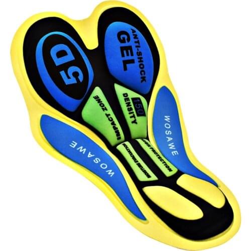 Cycling Short Cushion Breathable 5D Pad Bike Base Cushion Outdoor Biking Underwear Silica Gel Pad Riding Accessories Men Woman