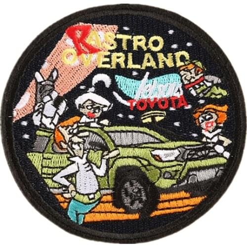 Custom Embroidered Round Hat Cap Clothes Jeans Jackets Badge Sew on Patch