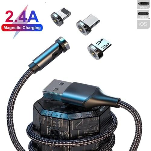 Magnetic charger cable usb type c micro USB fast charging 3 in 1 cable Wire for phone Accessories iphone 11 12 pro max 6 7 8 6s