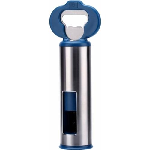 Multifunctional Stainless Steel Wine Corkscrew, Beer Opener with Magnetic Cap Catcher Self-pulling Mechanism Ultra Smooth Twist