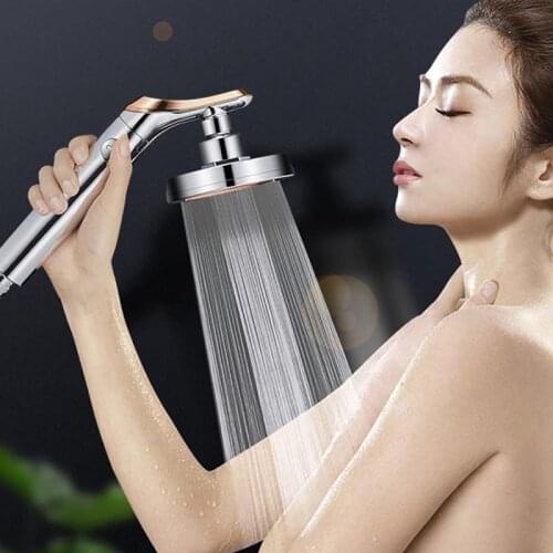 High Pressure Bathroom Shower Head Adjustable Shower Head Hand Shower Water Saving One Button To Stop Water Shower Nozzle