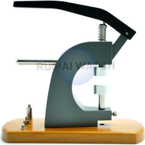5500-E New Heavy Duty Watch Press Machine,High Light Wooden Base Watch Press Tool for Watchmakers