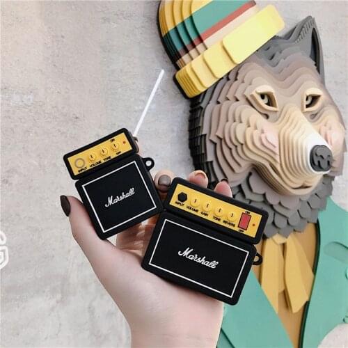 Personality speaker airpods protective cover silicone AirPods pro 1 2 protective cover suitable for Apple earphone cover new