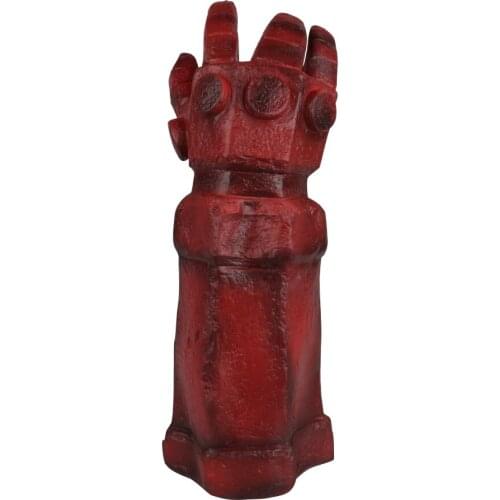 Hellboy: Rise of the Blood Queen Glove Right Hand Cosplay Gloves Accessories Armor Latex Hand Gauntlet Party Halloween