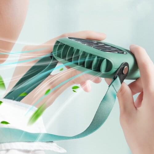 Portable Neck Fan Mini Fans 5V Air Cooler Usb Rechargeable Ventilador Small Travel Handheld Electric Fan Silent Cooling For Home