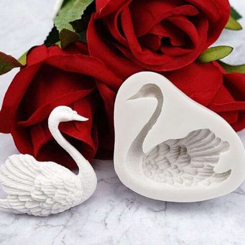 Swan silicone Molds Fondant Cake Decorating Tools Silicone Molds Sugarcrafts Chocolate Baking Tools For Cakes Gumpaste Form