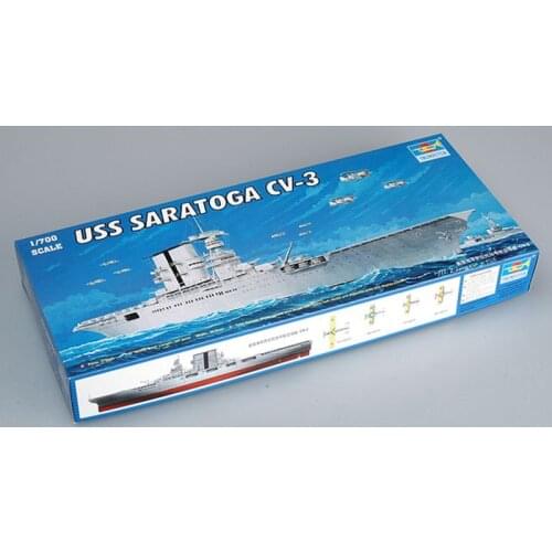 Trumpeter 05738 1/700 Scale USS Saratoga CV-3 Aircraft Carrier Model Kit Warship TH05440-SMT6