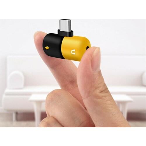 USB Type C To 3.5mm Female Audio Splitter / Type C To C Charging Adapter for Huawei Xiaomi Sumsang Charger Headphone Connector