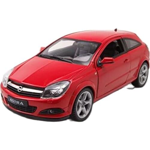 Welly 2005 Opel Astra Gtc 1/24 Scale Red Diecast Model Toy Car for Kids and Adults Gift
