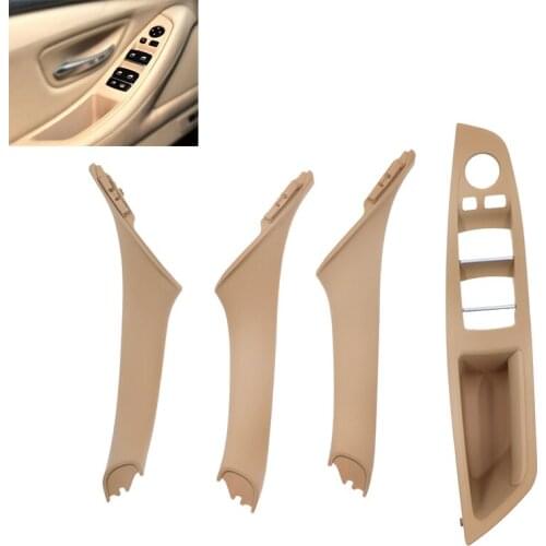 1Set Left Hand Inner Handle Front Interior Door Panel For BMWs 5Series F10 F11 F18 Drivers Seat Button Switch Frame Storage Box