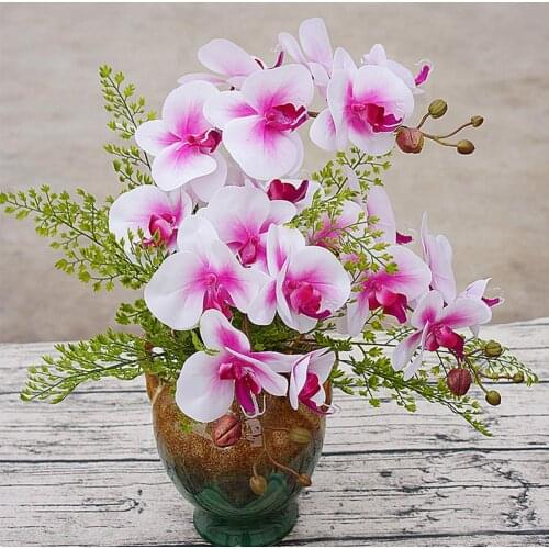1Pc Artificial Flower Butterfly Orchid Garden DIY Party Home Wedding Photo Props Weddings Fashion