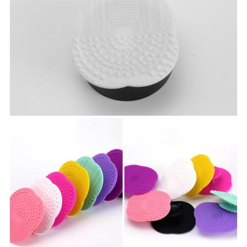1 PC at random Silicone Cleaning Cosmetic Washing Brush Gel Cleaner Scrubber Tool Foundation Makeup Cleaning Mat Pad Tool T0039