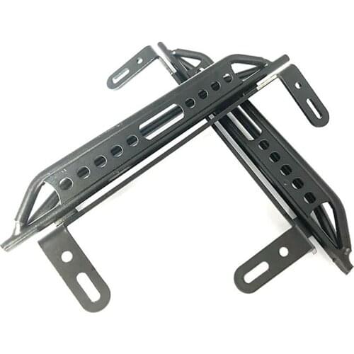 2pcs Metal Pedals Side Steel Sliders Footboard for 1/10 Traxxas TRX4 Defender T4 RC Crawler Car Accessories