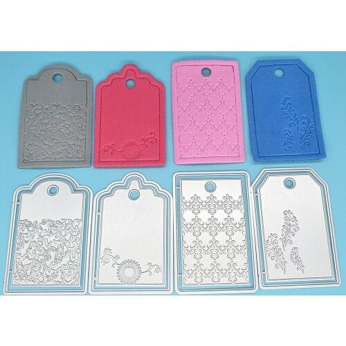 4 styles with flowers and grass lace keychain pendant tag metal cutting knife mold scrapbook greeting card handmade art