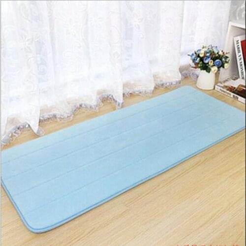 40*120CM Long Memory Cotton Kitchen Carpet Door Mat Bedside Bathroom Non-Slip Absorbent Mat