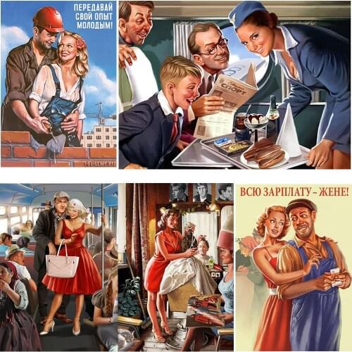 Diamond Mosaic Stalin URSS CCCP Diamond Painting Diamond Mosaic Full Diamond Embroidery Cross Stitch Kit Home Decoration