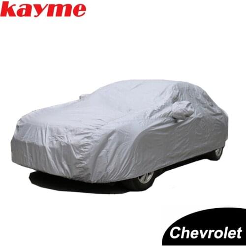 Kayme Full Car Covers Dustproof Outdoor Indoor UV Snow Resistant Sun Protection polyester Cover universal for Chevrolet