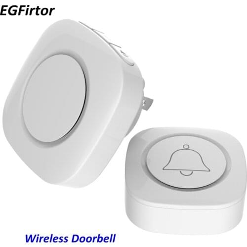AC90-240V Wireless Doorbell Adjustable Volune Waterproof Home Door Bell 200M Range with Easy Install