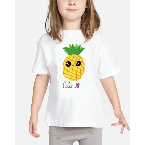 Camisetas de verano para chico, divertidas camisetas con estampado de frutas de camisetas casuales para chicas