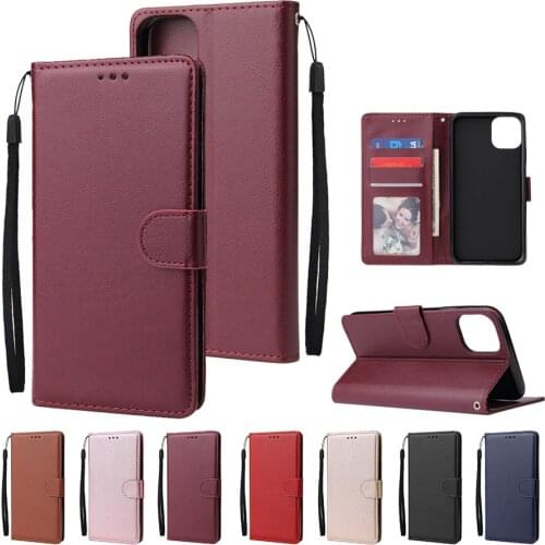 Flip Wallet Case For iPhone 11 Pro Max Card Slots Stand Coque For iPhone XS Max XR XS X 8 7 6S 6 Plus 5S SE 5 Funda + Gift Strap