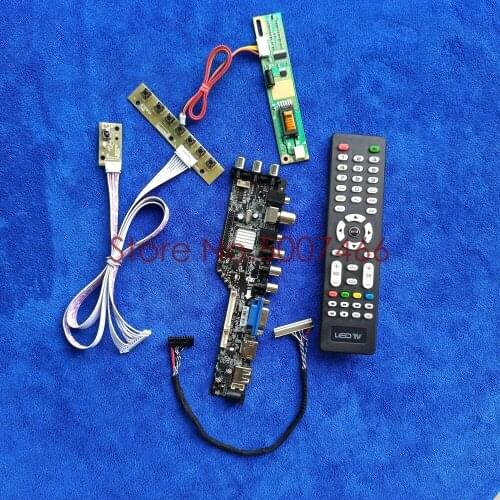 Digital DVB panel for LP141E2/LT141DENQP00/LTD141EM4V/LTD141LM1S USB VGA AV 30 Pin LVDS 1CCFL 1400*1050 LCD drive board kit