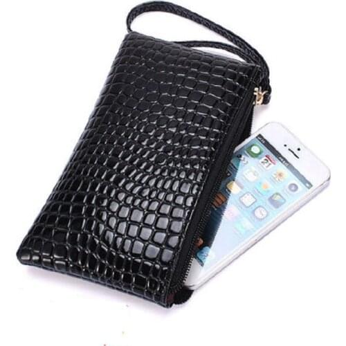 Crocodile long Wallet Purse Female New Korean Handbag Pu Zero Wallet Lady money clip black wallets Coin Purse Card Holders