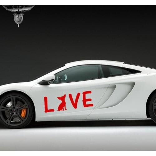 EmpireYing 3 Sizes 8 Colors Hand Lettering Art I Love Chihuahua Pet Car Sticker Wall Bumper Kayak Home Decor Vinyl Decal Gift