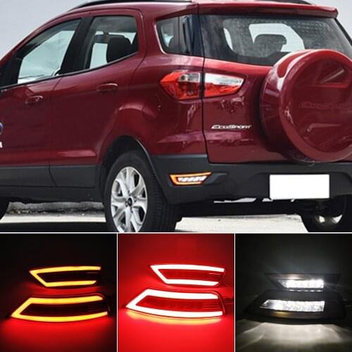 1 Set For Ford Focus Hatchback 09-13 Ecosport 13-19 Kuga Escape 13-18 rear tail bumper lamp Reflector fog light turn signal