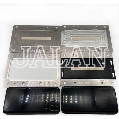 YMJ laminating mold for Samsung S20 S20 PLUS LCD touch glass laminating mold unbent flex oca glue location rubber mold sets