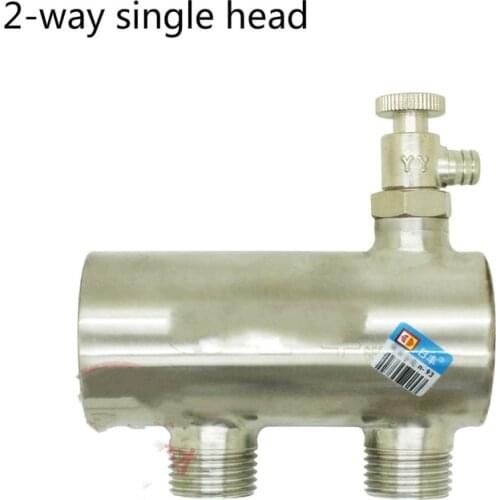 Single Head Stainless Steel Manifold Floor Heating Manifold Floor Heating Manifold Water Manifold 2-way/4-way/6-way/7-way/8-way