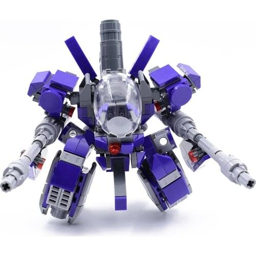 376pcs Armor Robots Building Blocks Toys For Children Purple Action Figure Models Assemble Bricks Kids Toys Armed Soldier Dolls