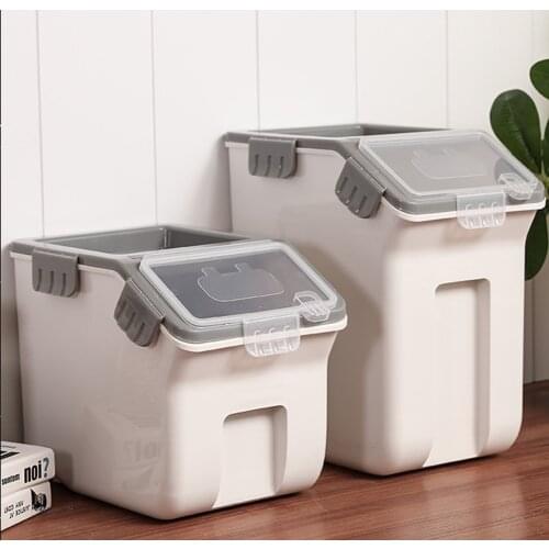 Environmentally friendly material dog food box moisture-proof fresh-keeping sealed storage barrel thickened material cat food