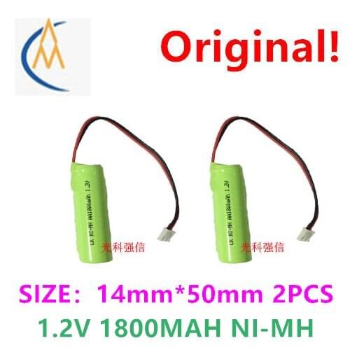 2PCS Brand new genuine 1.2V AA 1800mAh Ni-MH rechargeable battery Ni-MH emergency light equipment with cable