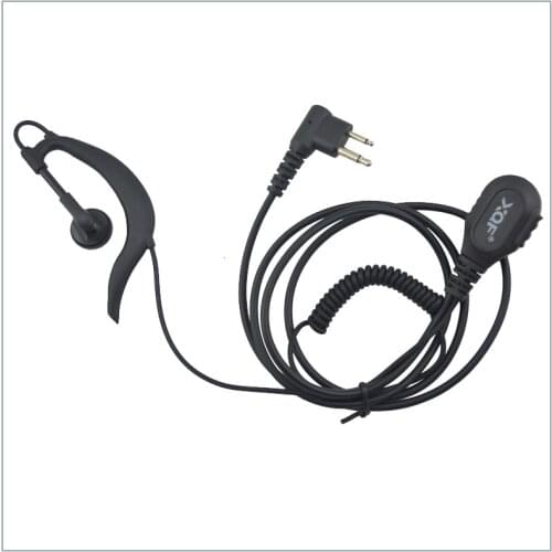 M Plug G-hook headset Earpiece with finger PTT for Motorola CP200 CT450 P040 GP68,Hytera TC-500, PX-508,Kirisun S780 (M-HS-04)