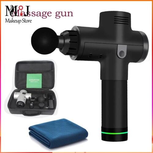Massage Gun Muscle Relax Device Fascia Gun Relieve Pain Meridian Massager+ Exercise Towel(AU)