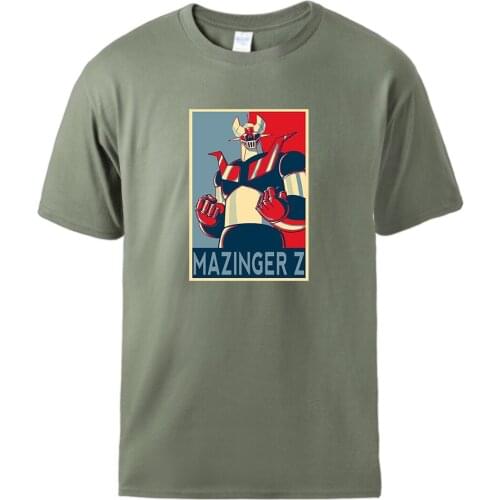 Mazinger Z Man Harajuku Tops Tees Short Sleeve Round Neck T-shirt For Homme Casual Retro Plus Size New Arrival Graphic Tshirts