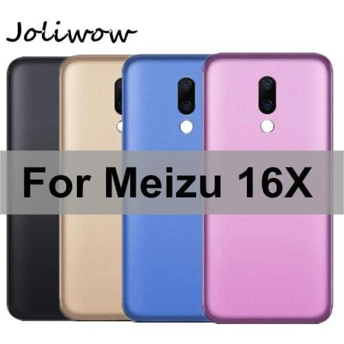 For Meizu 16X Battery cover M872Q M872H Metal Battery Door Back Cover Rear Housing Case Replacement + Camera Lens for Meizu 16 X