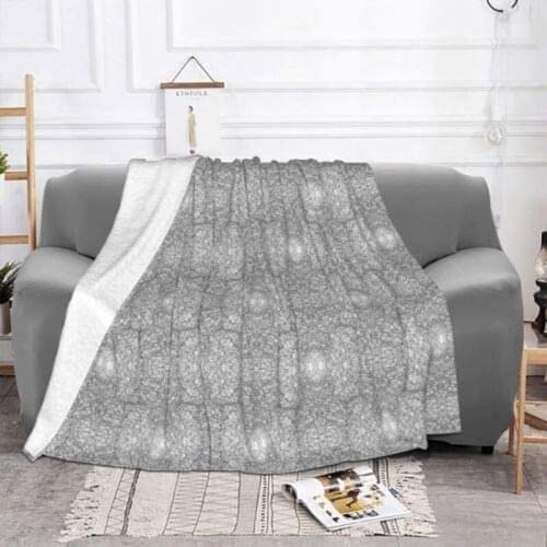 Minimalist Line Wool Blanket Super Soft Micro-Decorative Bedspread Summer Lightweight Warm Flannel Blanket can CSV