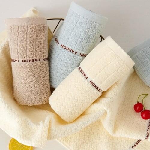100% Cotton Face Towel Sets Absorbent Adult Spa Towels Solid Color Soft Friendly Face Hand Shower Towel For Bathroom Washcloth