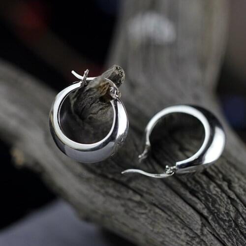 New Punk Mujer Brincos Girl 925 Sterling Silver Ear Cuff Earrings For Women Jewelry Boucles Pendientes Bijoux